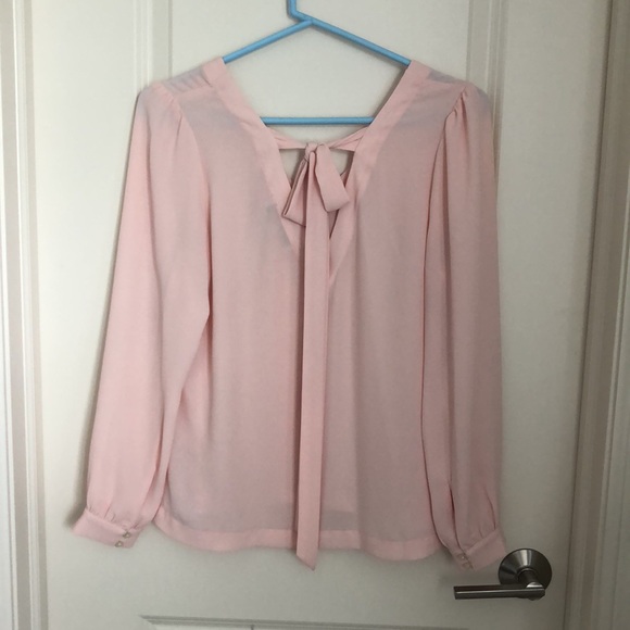 Loft Petite V Neck Blouse - Picture 3 of 3